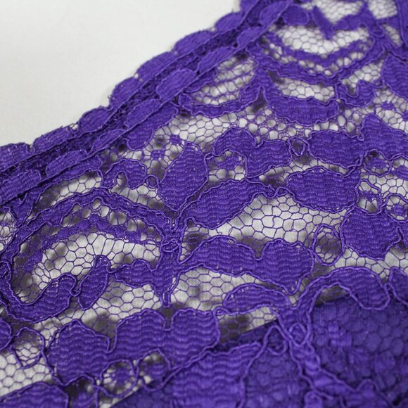 Grape Purple One Shoulder Formal Dress Y2K Style Size 8 Prom Spring Summer - Picture 7 of 10